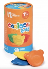 Carioca Baby Teddy voskovky 12ks