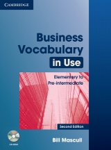 Business Vocabulary in Use Elementary to Pre-Intermediate (2nd Edition) with Answers & CD-ROM