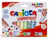 Carioca Stamperello fixy 12ks s razítky