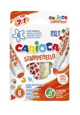 Carioca Stamperello fixy 6ks s razítky