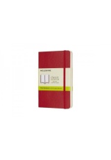 Moleskine Scarlet Red Pocket Plain Notebook Soft