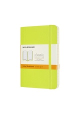 Moleskine Pocket Ruled Softcover Notebook, Lemon Green