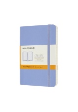 Moleskine Pocket Ruled Softcover Notebook, Hydrangea Blue