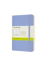 Moleskine Pocket Plain Softcover Notebook, Hydrangea Blue