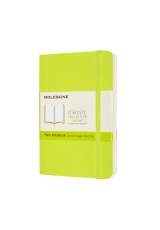 Moleskine Pocket Plain Softcover Notebook, Lemon Green