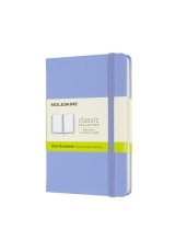 Moleskine Pocket Plain Hardcover Notebook, Hydrangea Blue