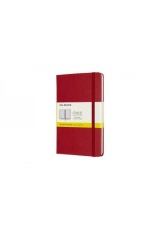 Moleskine Medium Squared Hardcover Notebook, Scarlet