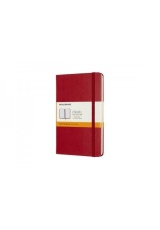 Moleskine Medium Ruled Hardcover Notebook, Scarlet