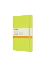 Moleskine Large Ruled Softcover Notebook, Lemon Green