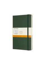 Moleskine Large Ruled Hardcover Notebook, Myrtle Green