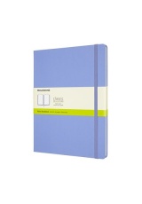 Moleskine Extra Large Plain Hardcover Notebook, Hydrangea Blue