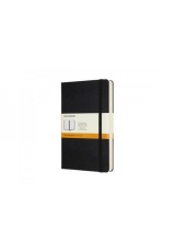 Moleskine Expanded Large Ruled Hardcover Notebook, Black