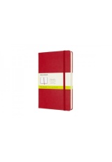 Moleskine Expanded Large Plain Hardcover Notebook, Scarlet Red