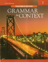 GRAMMAR IN CONTEXT 2 5E TEACHER´S EDITION