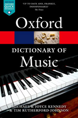 CONCISE OXFORD DICTIONARY OF MUSIC