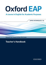 Oxford EAP (English for Academic Purposes) B2 Teacher´s Book with DVD & Audio CD