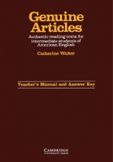 Genuine Articles Teacher´s Manual and Answer Key