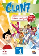 Clan 7 con ¡Hola, amigos! Nivel 1 - Libro del alumno + CD-ROM