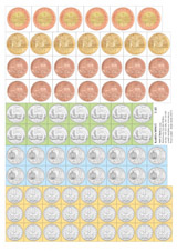 Karta mincí (Kč) (1-63)