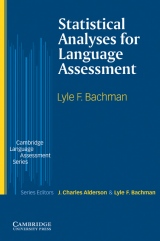 Statistical Analyses for Language Assessment PB