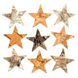 Hvězdičky z kůry (30 kusů) - AV885