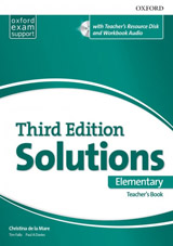 Solutions 3rd Edition Elementary Teacher´s Book with Resource Disc