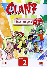 Clan 7 con ¡Hola, amigos! Nivel 2 Libro del alumno + CD-ROM