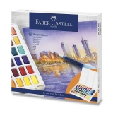 Vodové barvy Faber Castell s paletou 48 ks