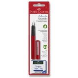 Bombičkové pero Faber Castell červené + 6 bombiček BL
