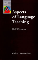 Oxford Applied Linguistics Aspects of Language Teaching