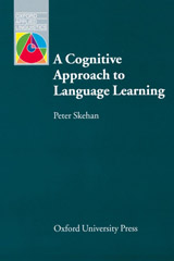 Oxford Applied Linguistics A Cognitive Approach to Language Learning