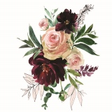 Nažehlovací nálepka 25 x 35 cm - růže
