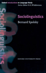 Oxford Introductions to Language Study Sociolinguistics