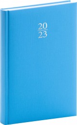 Denní diář Capys 2023, světle modrý, 15 × 21 cm