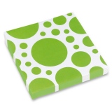 Ubrousky Solid Color Dots zelené