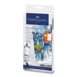 Akrylové barvy Faber-Castell 12 barev, tuba 20 ml