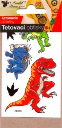 Tetovací obtisky 10,5 x 6 cm - velcí dinosauři